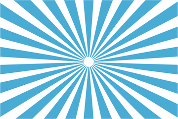 Fototapeta premium Blue sunburst abstract background, Blue and white sunburst retro background, Sunburst blue stripes sun rays background, Blue and white vintage retro sunburst abstract background