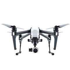 High-quality drone with a camera, perfect for aerial photography and videography in various environments. transparent background