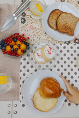 almond milk or milk for breakfast