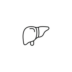 Liver icon vector. EPS 10 editable vector