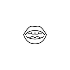 Mouth icon vector. EPS 10 editable vector