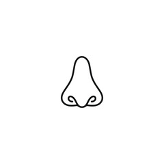 Nose icon vector. EPS 10 editable vector