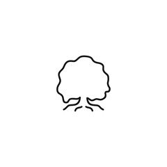 Oak tree icon vector. EPS 10 editable vector