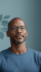 Obraz premium Therapy Session with Athletic Black Male and Middle-aged White Female Therapist in Nature-themed Office, Intense Conversation, Daytime, Soothing Environment