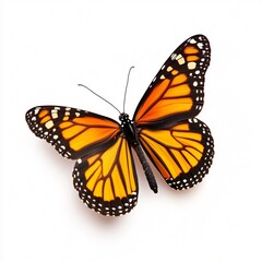 monarch butterfly in yellow black colors
