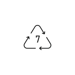 OTHER plastic symbol icon vector. EPS 10 editable vector