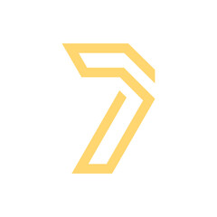 Monogram 7. Number 7. Number 7 design logo. Monogram letter mark 7 logo design. Monogram design vector logo. Monogram number 7 logo design. Simple number 7 monogram. Monogram 7 design logo.