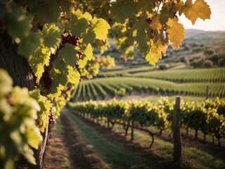 Vineyard in the wine region