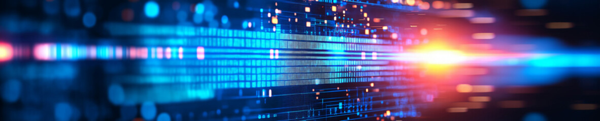 Abstract colorful technology design representing data analytics.