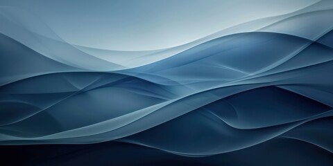 A minimalist design of clean lines and smooth curves, a monochromatic theme with a spectrum of blues, highlighted by a soft, radiant edge for a sophisticated backdrop.