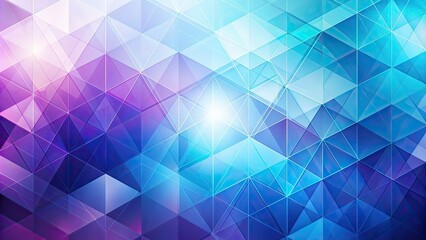 Obraz premium Abstract background with geometric shapes in shades of azur and purple, abstract, background, geometric, shapes, azur, purple