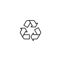 Obraz premium Recycle icon vector. EPS 10 editable vector