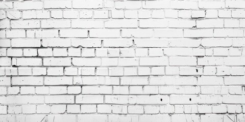 White brick wall with even spacing.