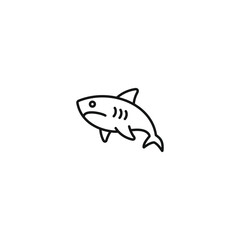 Shark icon vector. EPS 10 editable vector