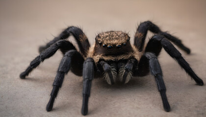 closeup of a tarantula spider