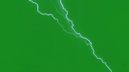 A strikingly lifelike simulation as animated lightning strikes and illuminates the screen with a realistic and aweinspiring intensity. Green screen chromakey