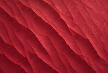 Obraz premium A smooth, abstract background featuring a gradient of deep red hues with subtle textures. A close-up view, create a dynamic pattern. The rich red color adds depth and warmth to the image.
