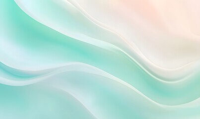 Fototapeta premium A soft and gentle background with a gradient of light green, Generative AI