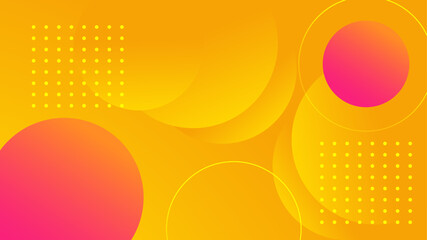 Abstract liquid fluid circles bright yellow color background. 3D sphere balls shape. Creative minimal bubble trendy gradient template for cover brochure, flyer, poster, banner web. Vector illustration