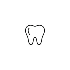 Tooth icon vector. EPS 10 editable vector