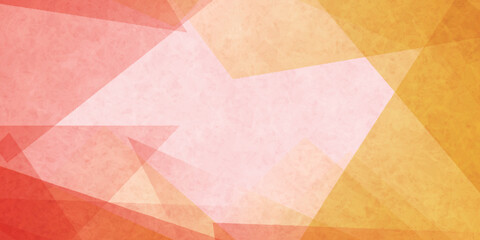 オレンジ　和柄　三角　背景	