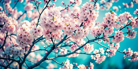 spring flowers in the wind