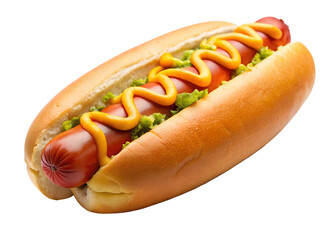 hotdog isolated on white