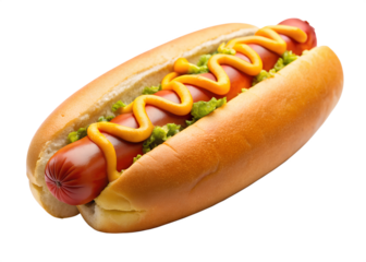 hotdog isolated on white