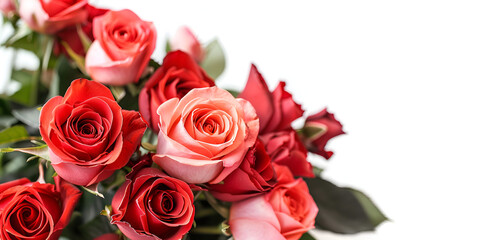 Obraz premium Elegant Bridal Rose Bouquet - Soft Pink and White Roses for Weddings