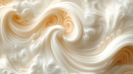 Elegant Abstract Background with Subtle Swirling Squiggles in Soft Cream and Beige Tones