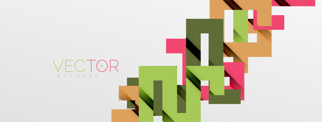 Color bend lines with shadow texture effect. Vector Illustration For Wallpaper, Banner, Background, Card, Book Illustration, landing page