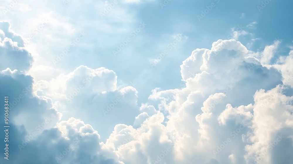 Poster cloudy sky background : generative ai