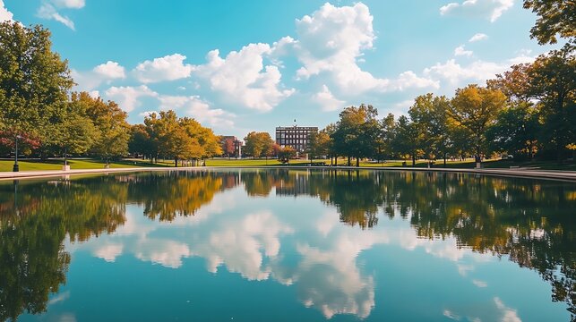 Mirror Lake Ohio State University : Generative AI