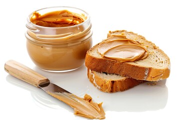 Creamy Peanut Butter Spread on Bread
