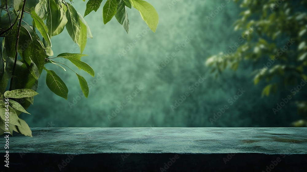 Aufkleber Background of environment for used as powerpoint template : Generative AI