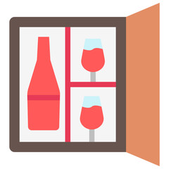 Mini Bar multi color icon, related to hotel service theme use for modern concept, UI or UX kit, web and app development