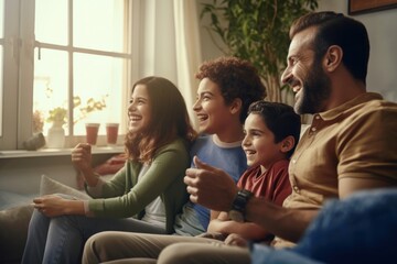 Fototapeta premium Middle eastern family adult happy togetherness.