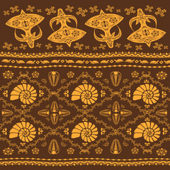 thai pattern , 
Fossil fabric pattern, contemporary Thai pattern for producing shirts, pants and bags.