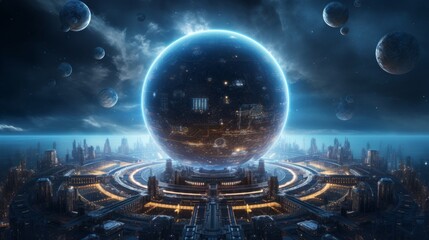 Futuristic laboratory with advanced scientific equipment for space research and astronomical discoveries, highlighting modern technology in astronomy and space exploration concepts


