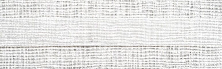 White Woven Fabric Texture With Horizontal Lines