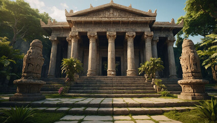 a temple paradise in memory of the past