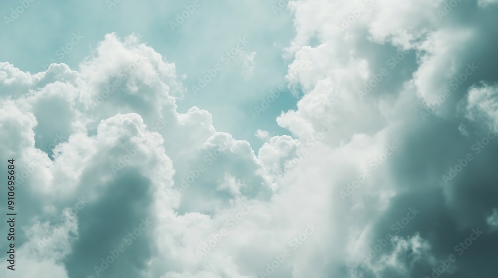 Poster cloudy sky background : generative ai