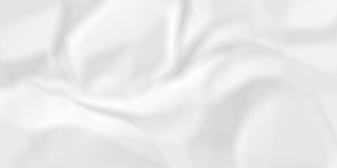 Fototapeta premium Vector white crumpled old paper background. panorama craft wrinkly paper texture background, crumpled craft ripped poster and banner. 