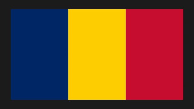 Chad Paper Folding Flag, Chad Flag, Flags Animation, Chad Banner, Celebration, Patriots, 4K Animation, Surface Texture, Background.