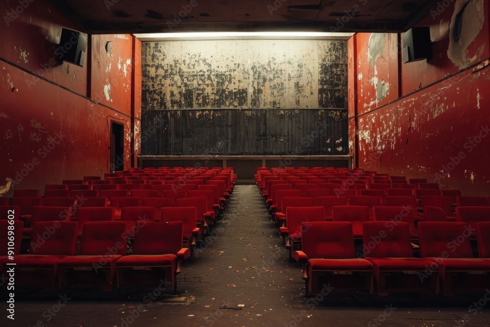 Canvas Prints Cinema auditorium cinema chair.