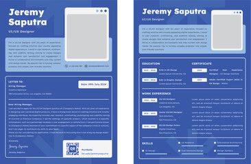 Creative CV Resume UI UX Designer