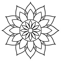 Figure mandala for coloring