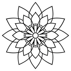 Figure mandala for coloring