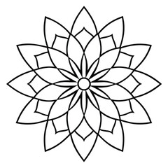 Mandala. Henna tatoo mandala. Mehndi style. Decorative mandala pattern in oriental style.