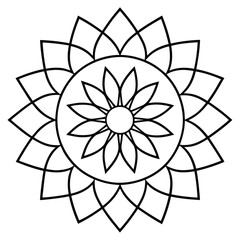 Mandala pattern. Henna tatoo mandala. Mehndi style. Decorative mandala pattern in oriental style.